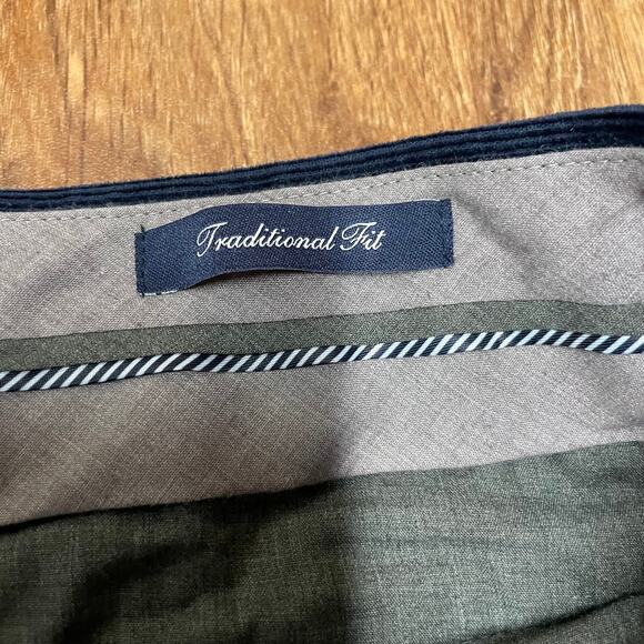 Lands End Mens Navy Blue Corduroy Pants Traditional Fit Classic Trousers 37Wx29L - Picture 8 of 9